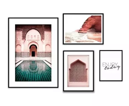 Набор постеров Восток №7 (Коричневый)