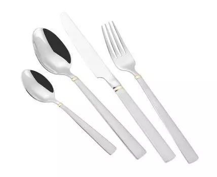 Набор столовых приборов Round Gold 24 предмета