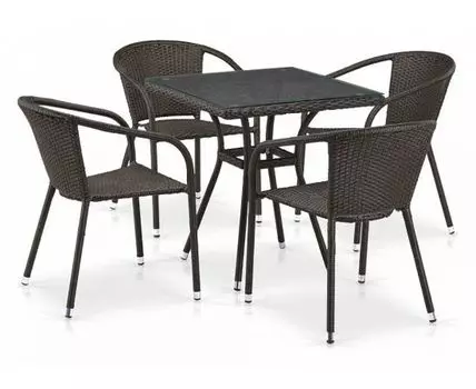 Набор уличный T282BNT/Y137C-W53 Brown 4Pcs