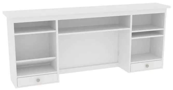 Надстройка стола Кантри, массив сосны, цвет белый