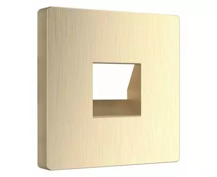 Накладка для розетки телефонной RJ-11 Werkel шампань рифленый W1192010