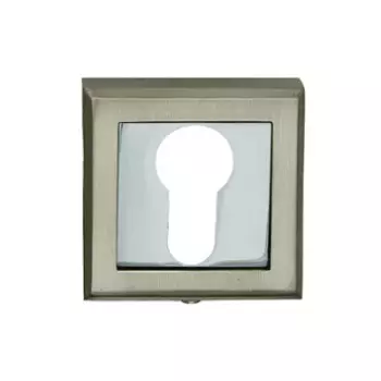 Накладка под ключ квадр. PALIDORE Белый никель / хром