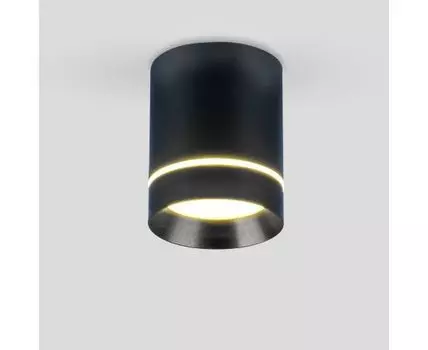 Накладной акцентный светодиодный светильник DLR021 9W 4200K черный матовый