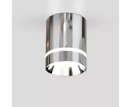 Накладной акцентный светодиодный светильник DLR021 9W 4200K хром