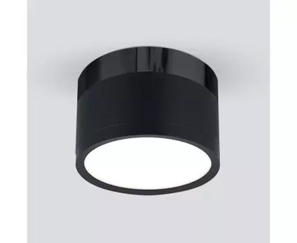 Накладной акцентный светодиодный светильник DLR029 10W 4200K черный матовый/черный хром