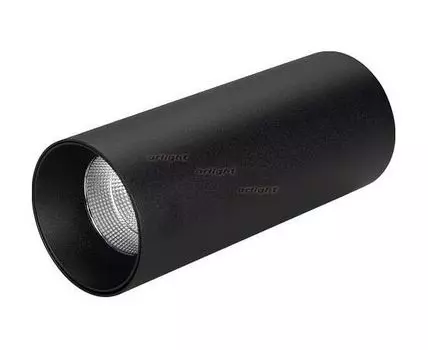 Накладной светильник Arlight SP-POLO-SURFACE-R65-8W Warm3000 (BK-BK, 40 deg) 027506