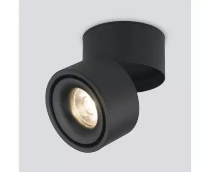 Накладной светодиодный светильник 15W 3000K черный матовый DLR031