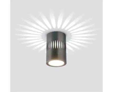 Накладной светодиодный светильник с подсветкой графит DLS026