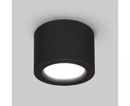 Накладной точечный светодиодный светильник DLR026 6W 4200K черный матовый
