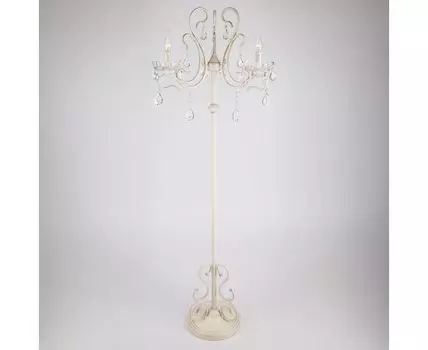 Напольный светильник с хрусталем 12205/3F белый