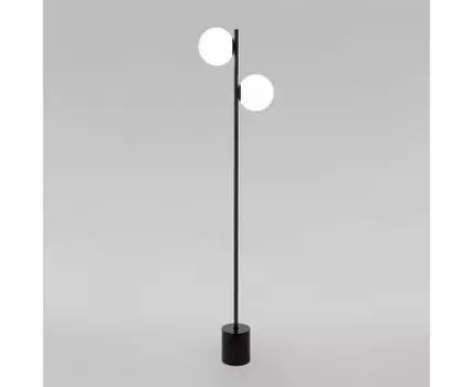 Напольный светильник с мраморным основанием 01158/2 черный