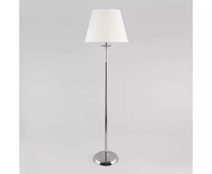 Напольный светильник с тканевым абажуром 01008/1 хром