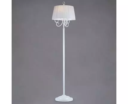 Напольный светильник с тканевым абажуром 01090/3 белый