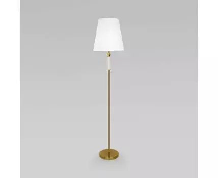 Напольный светильник с тканевым абажуром 01146/1 латунь