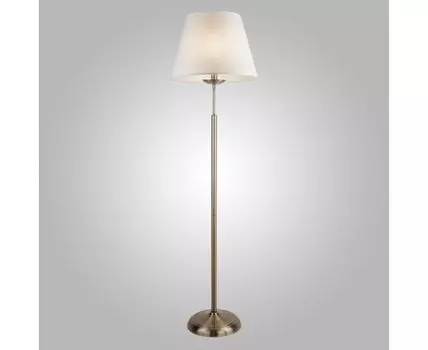 Напольный светильник с тканевым абажуром 01008/1 античная бронза