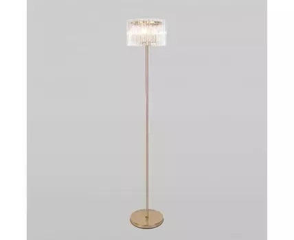 Напольный светильник со стеклянным плафоном 01116/3 золото