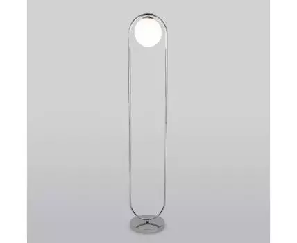 Напольный светильник со стеклянным плафоном 01139/1 / хром