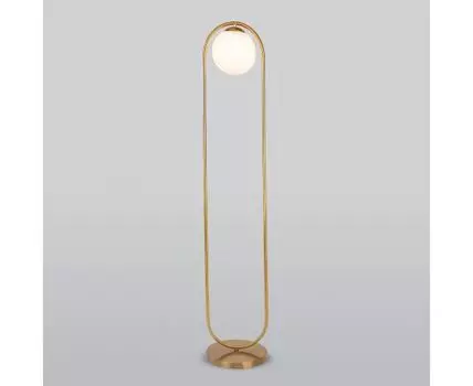 Напольный светильник со стеклянным плафоном 01139/1/ золото