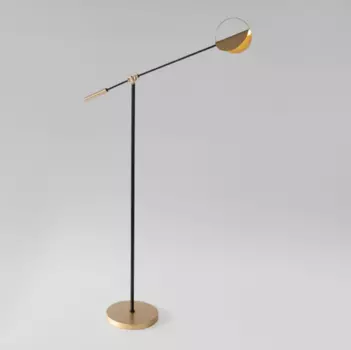 Напольный светильник в стиле лофт 01143/1 черный/золото
