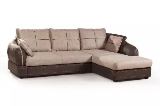 Napoli (Неаполь) диван-кровать с шезлонгом, замша