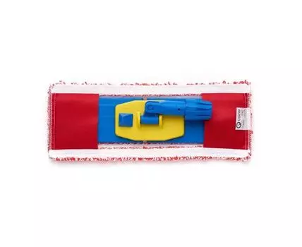 Насадка для швабры плоская (красный, белый)