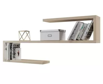 Настенная полка Абра (72, 20, Дизайнерские, Светлое дерево, 170)