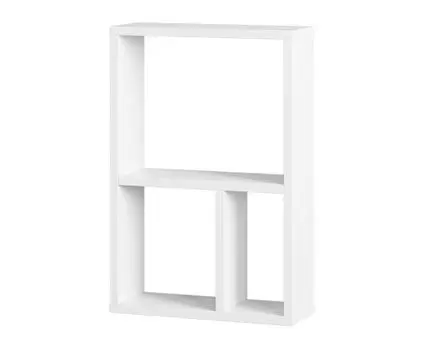 Настенная полка Ион 6 (52, 12.8, Вертикальные, Белый, 35)