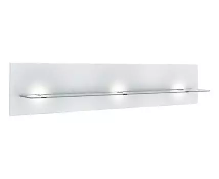 Настенная полка Куба (27, 17, С подсветкой, Открытые, Белый, 130)