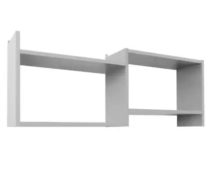 Настенная полка Куба-5 (37, 20, Книжные, Белый, 100)