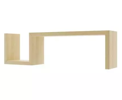 Настенная полка Маск (29, 20, Дизайнерские, Светлое дерево, 120)
