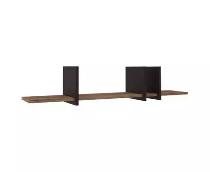 Настенная полка Натура (22, 23, Книжные, Черный, 109.8)