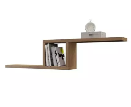 Настенная полка Райс (38, 20, Дизайнерские, Светлое дерево, 170)