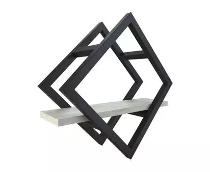 Настенная полка Рум (40/71, 15, Дизайнерские, Светлое дерево, 400 мм)