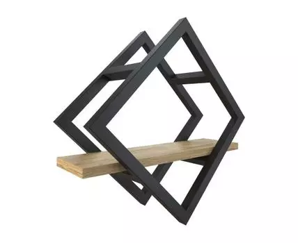 Настенная полка Рум (40/71, 15, Дизайнерские, Светлое дерево, 400 мм)