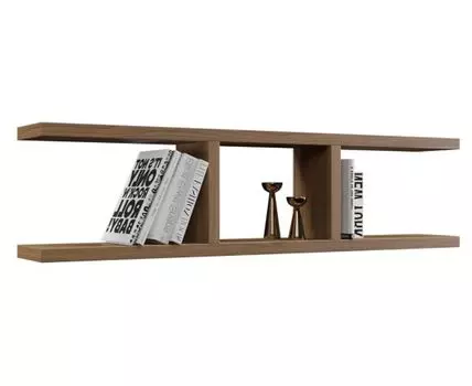 Настенная полка Вингс (38, 20, Книжные, Светлое дерево, 150)