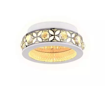 Настенно-потолочный светодиодный светильник с хрусталем Ice (прозрачный)