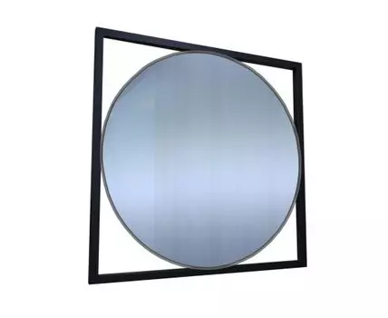 Настенное зеркало Голд (60, 2, Простые, Черный, 600 мм)
