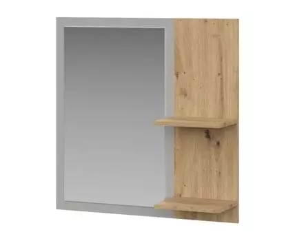 Настенное зеркало Нордик (80, 22, Простые, Серый, 80)