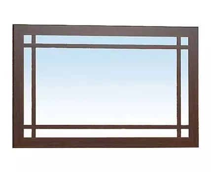 Настенное зеркало Шерлок (94.2, 1.6, Простые, Коричневое дерево, 59.9)