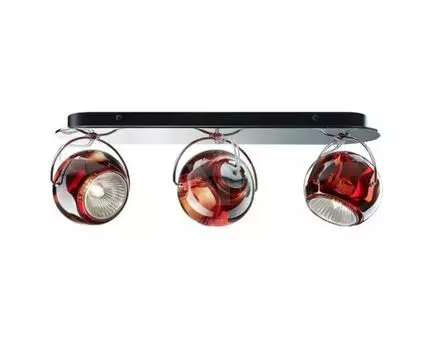 Настенный/Потолочный светильник Beluga (хром, красный, 37,5)