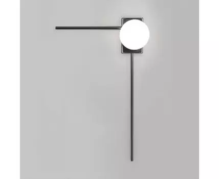 НАСТЕННЫЙ СВЕТИЛЬНИК СО СТЕКЛЯННЫМ ПЛАФОНОМ 40034/1 черный жемчуг