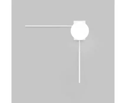 НАСТЕННЫЙ СВЕТИЛЬНИК СО СТЕКЛЯННЫМ ПЛАФОНОМ 40035/1 белый