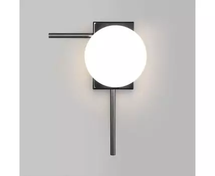 НАСТЕННЫЙ СВЕТИЛЬНИК СО СТЕКЛЯННЫМ ПЛАФОНОМ 40036/1 черный жемчуг