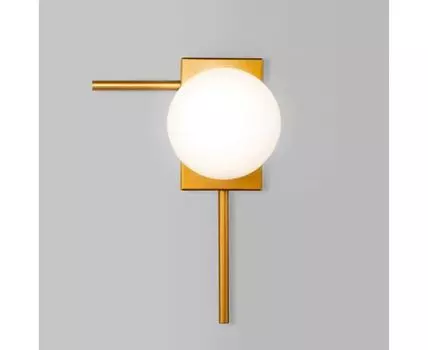 НАСТЕННЫЙ СВЕТИЛЬНИК СО СТЕКЛЯННЫМ ПЛАФОНОМ 40036/1 золото