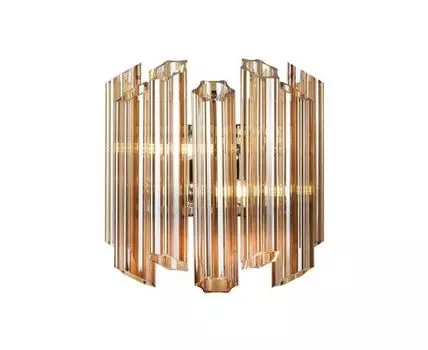 Настенный светильник iLamp MB0267-2C CHROME+BROWN (хром, коричневый)