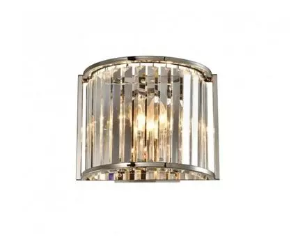 Настенный светильник iLamp QEENS W2553-2 NICKEL (серебристый, прозрачный)