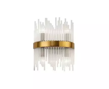 Настенный светильник KR1209 (прозрачный, латунный, 30)