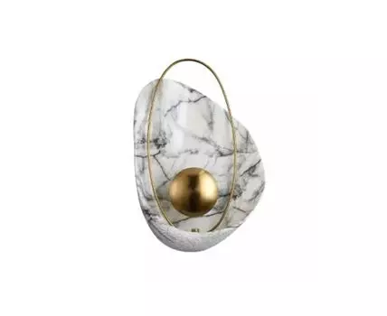 Настенный светильник Pearl (белый, золотистый, 27)