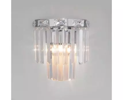 Настенный светильник с хрусталем 10130/1 хром