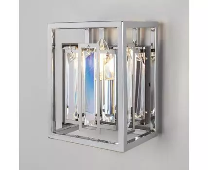 Настенный светильник с хрусталем 312/1 хром